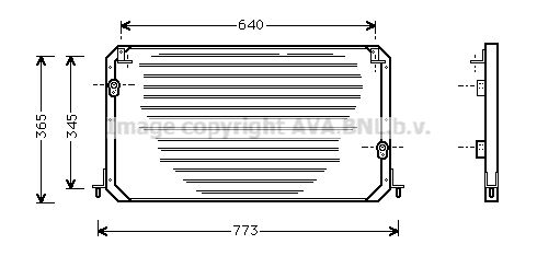 AVA QUALITY COOLING Lauhdutin, ilmastointilaite TO5192